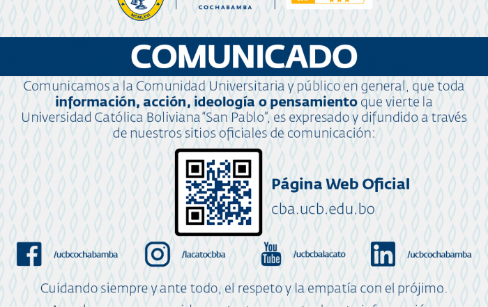 comunicado canales oficiales