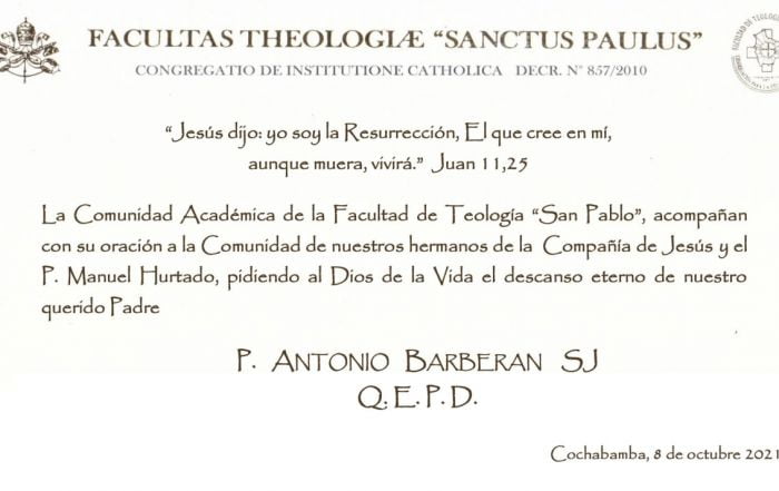 Condolencias P Barberan