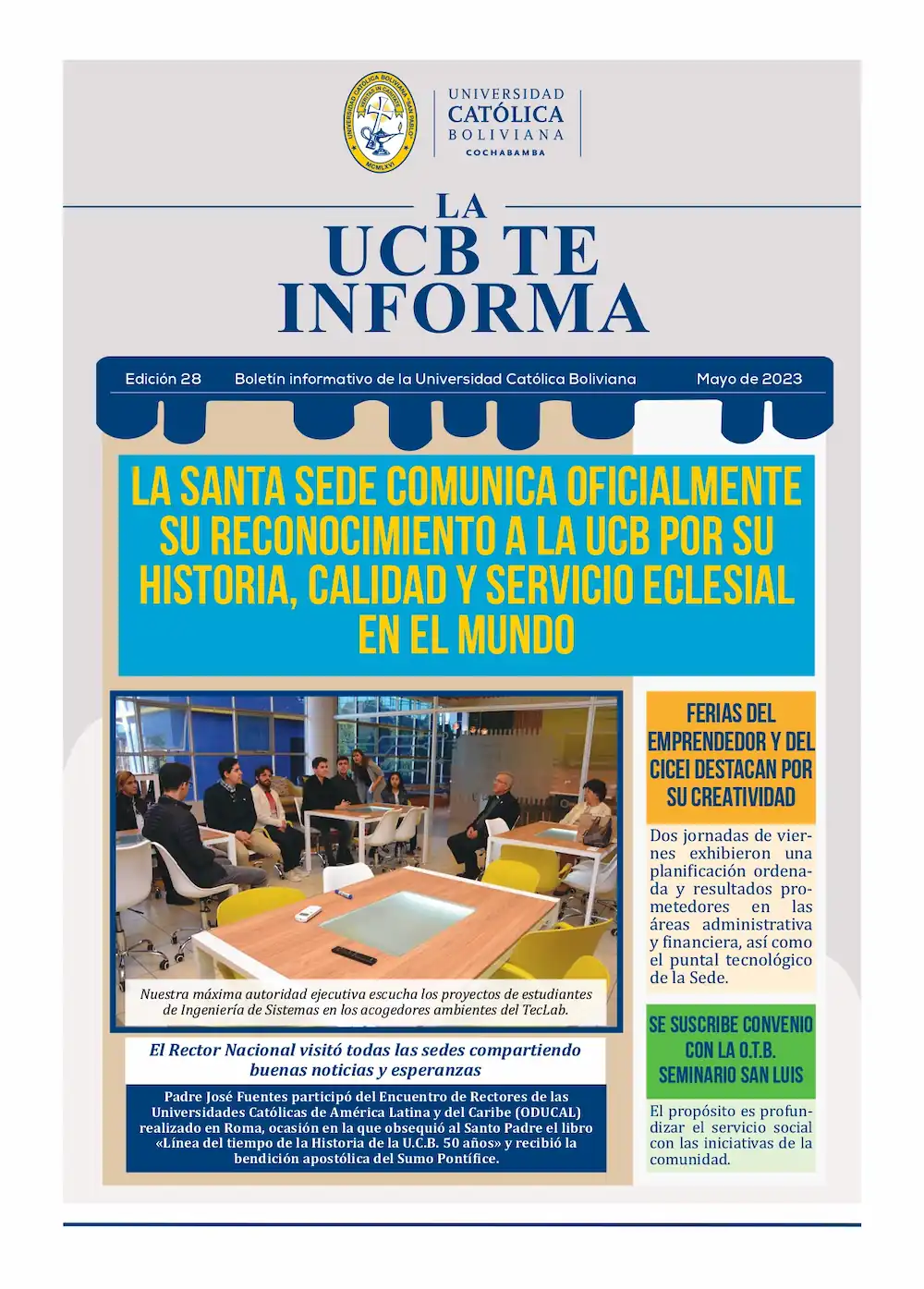Boletin 28. LA UCB TE INFORMA page 0001