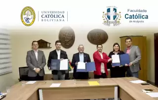 U.C.B. firma nuevo convenio con Faculdade Catolica de Anapolis del Brasil