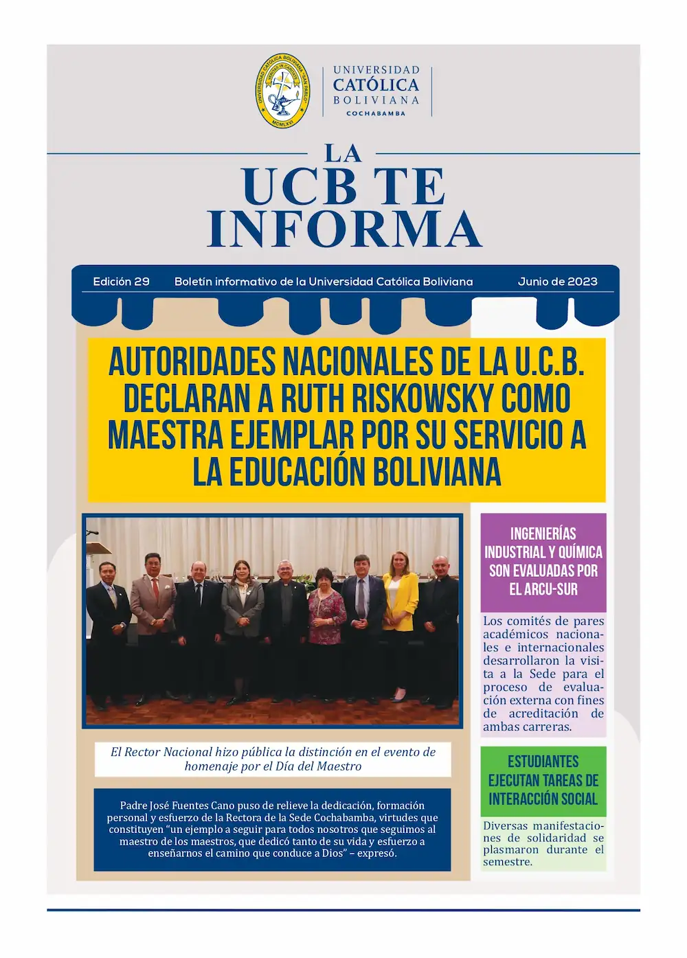 Boletin 29. LA UCB TE INFORMA page 0001