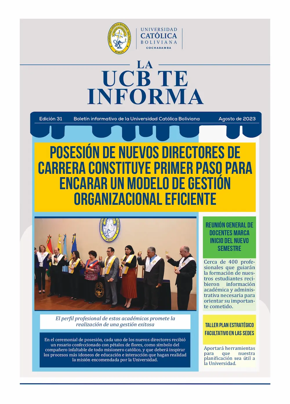 Boletin 31. LA UCB TE INFORMA page 0001