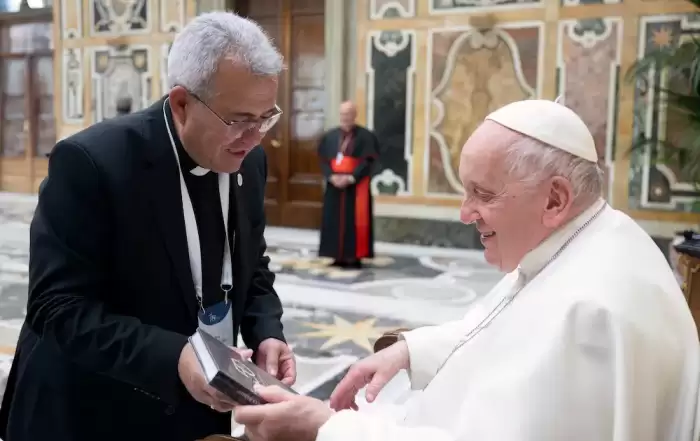 Rector Nacional Padre Pepe con Papa Francisco