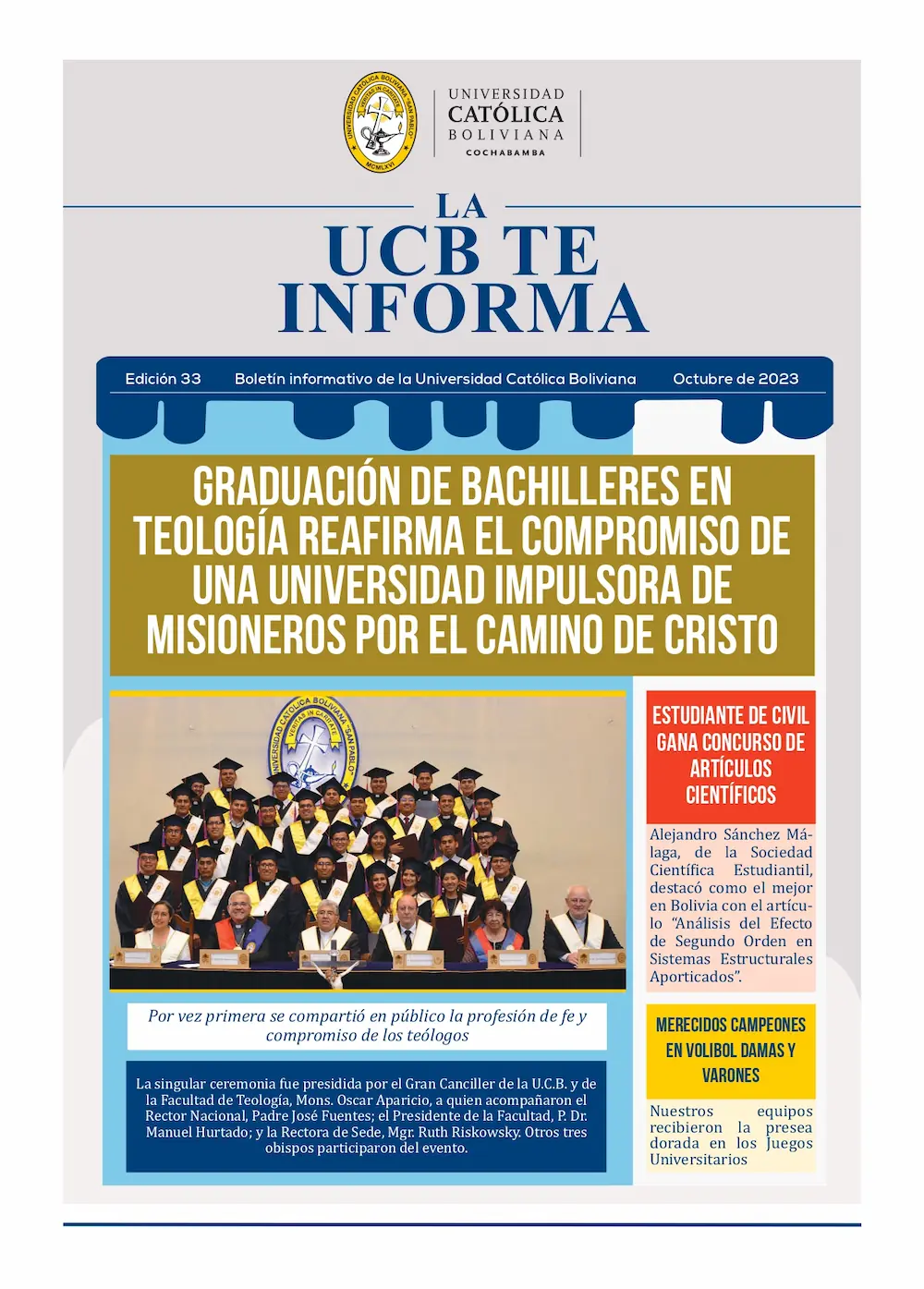 Boletin 33. LA UCB TE INFORMA page 0001