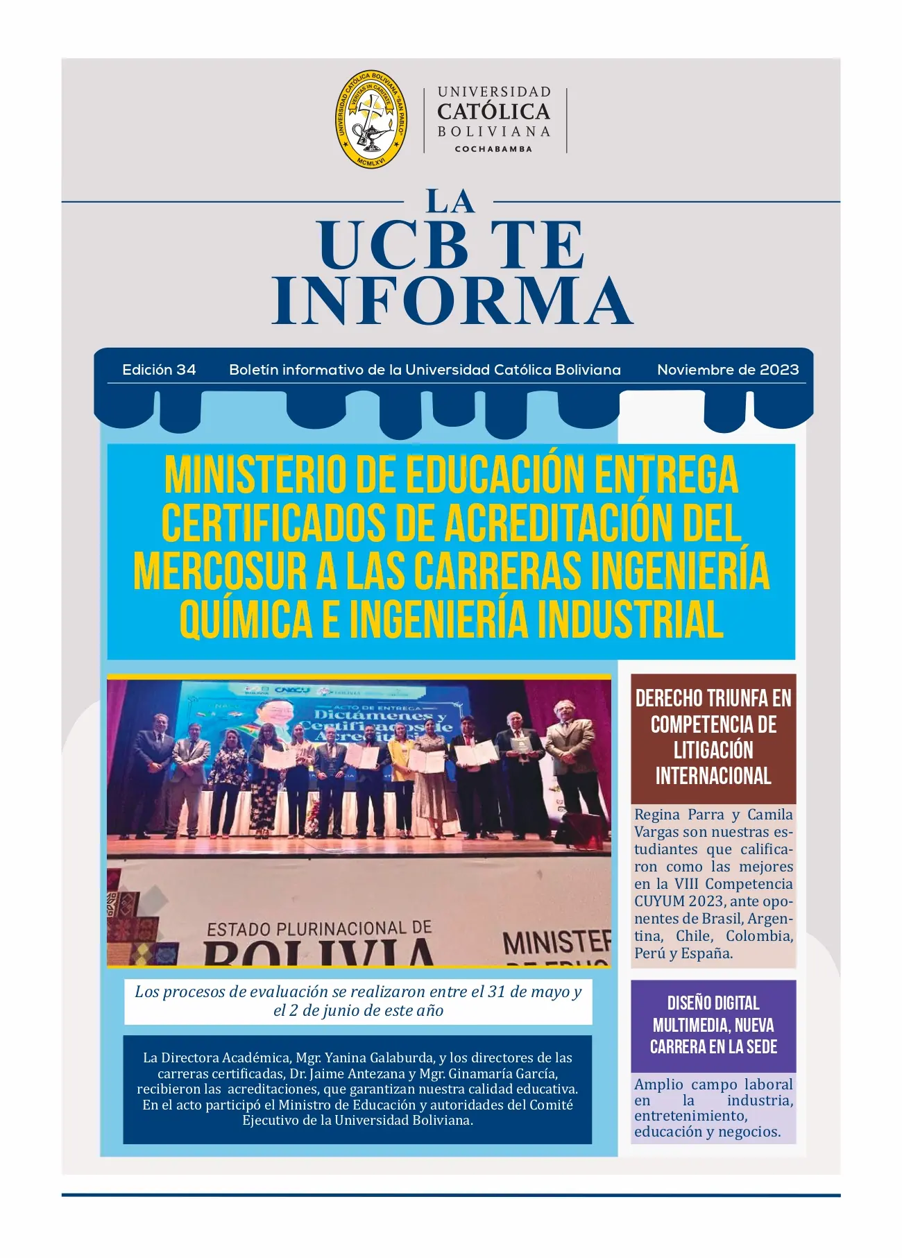 Boletin 34. LA UCB TE INFORMA page 0001