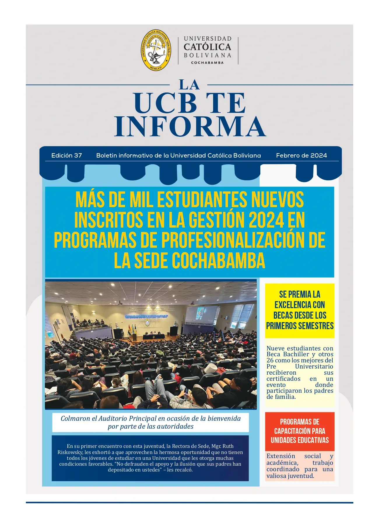 Boletin 37. LA UCB TE INFORMA page 0001