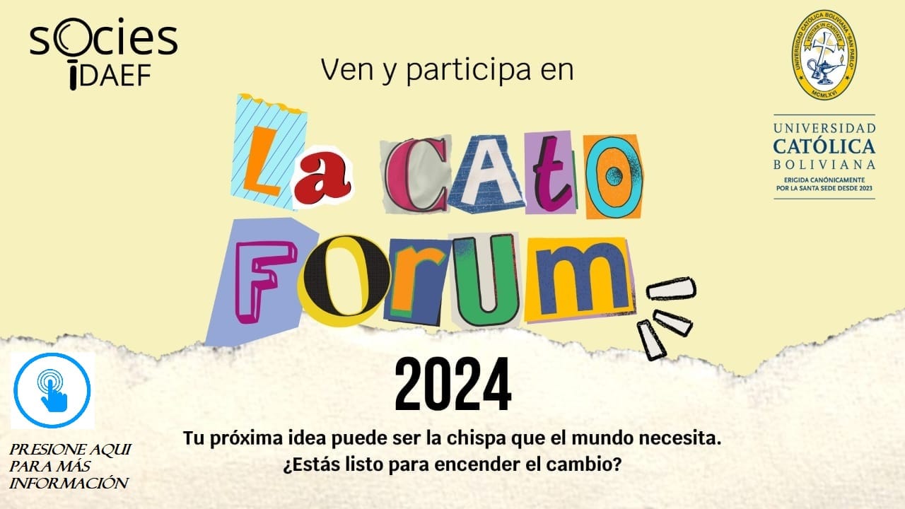 Convocatoria - La Cato Forum 2024 v. 3.0 6 la cato forum 3