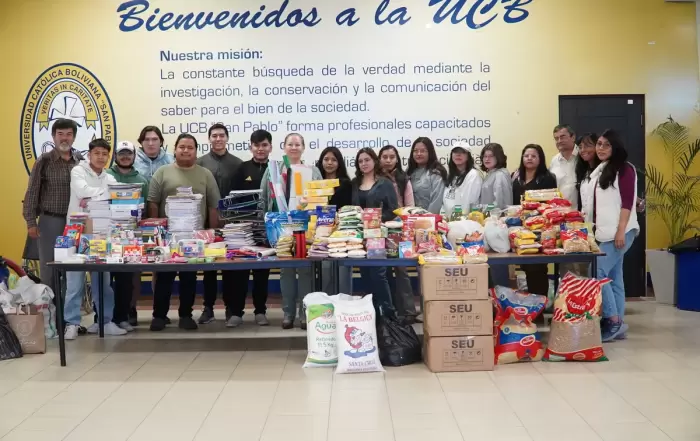 La Unidad de Idiomas e Interaccion Social de la UCB Cochabamba realiza donacion a la Asociacion de Casa de Ninos 3 resize