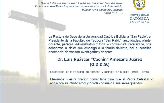 Dr. Luis Huascar Cachin Antezana Juarez