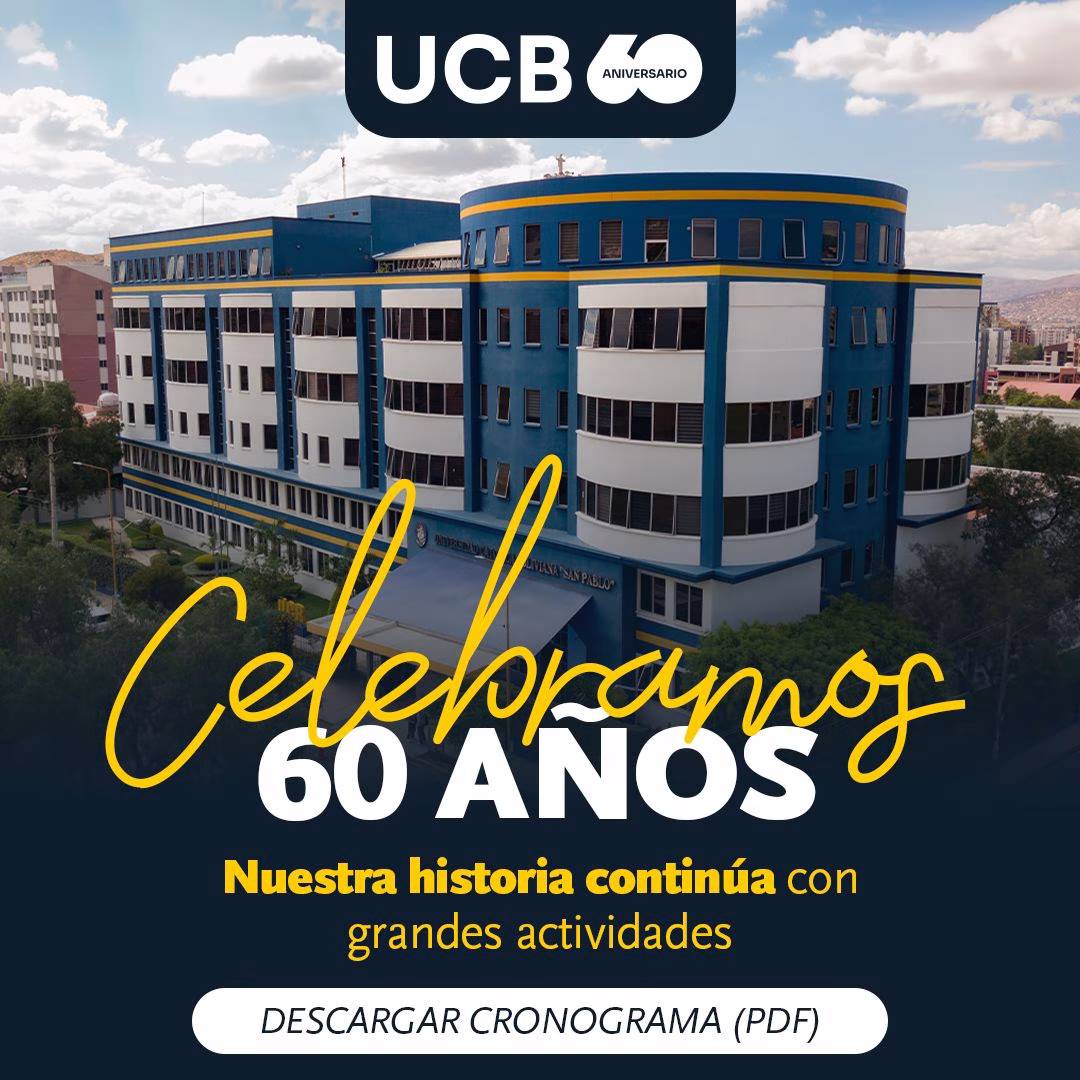 CRONOGRAMA UCB 60 ANOS ANIVERSARIO
