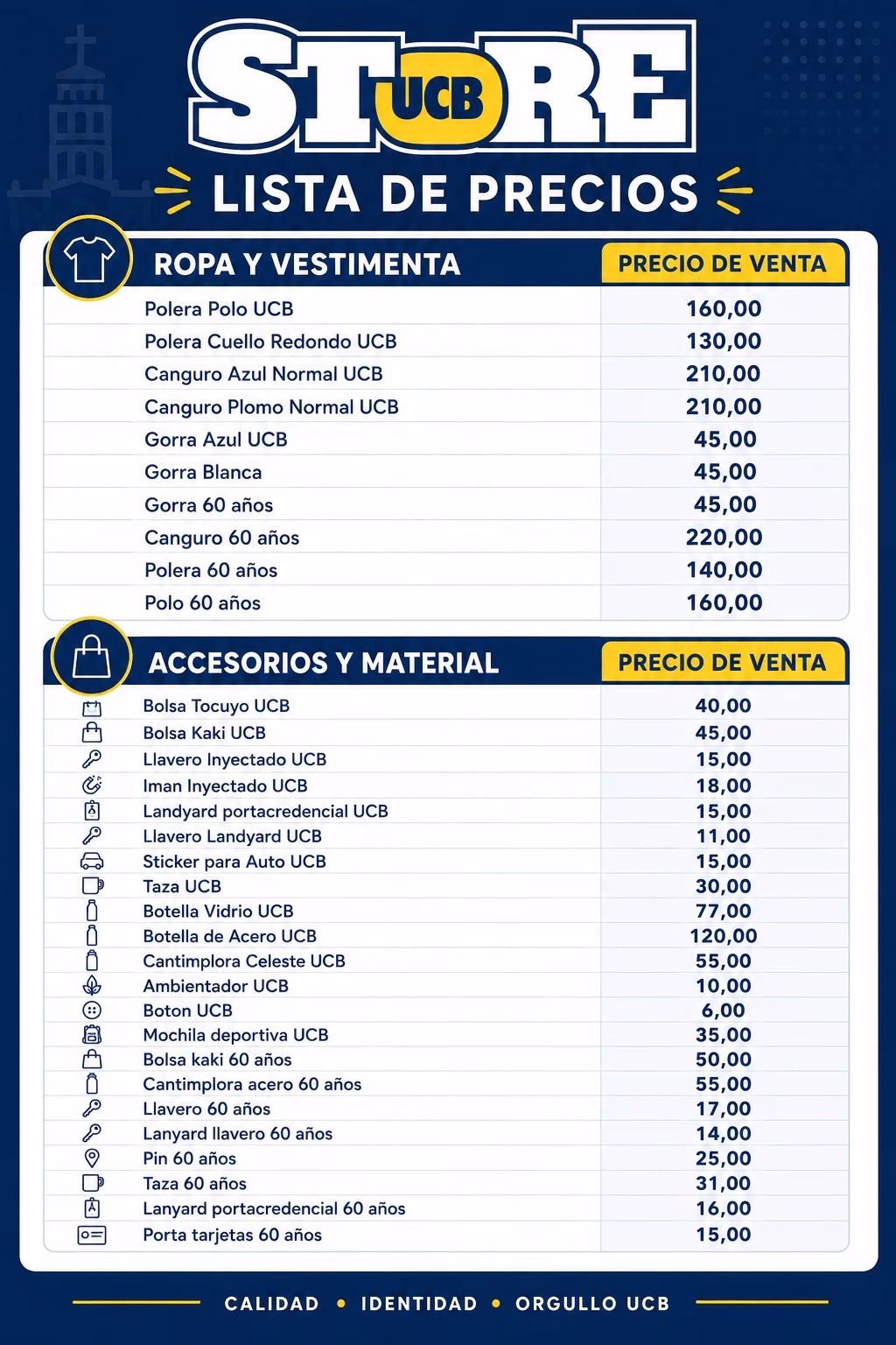 precios mercaderia