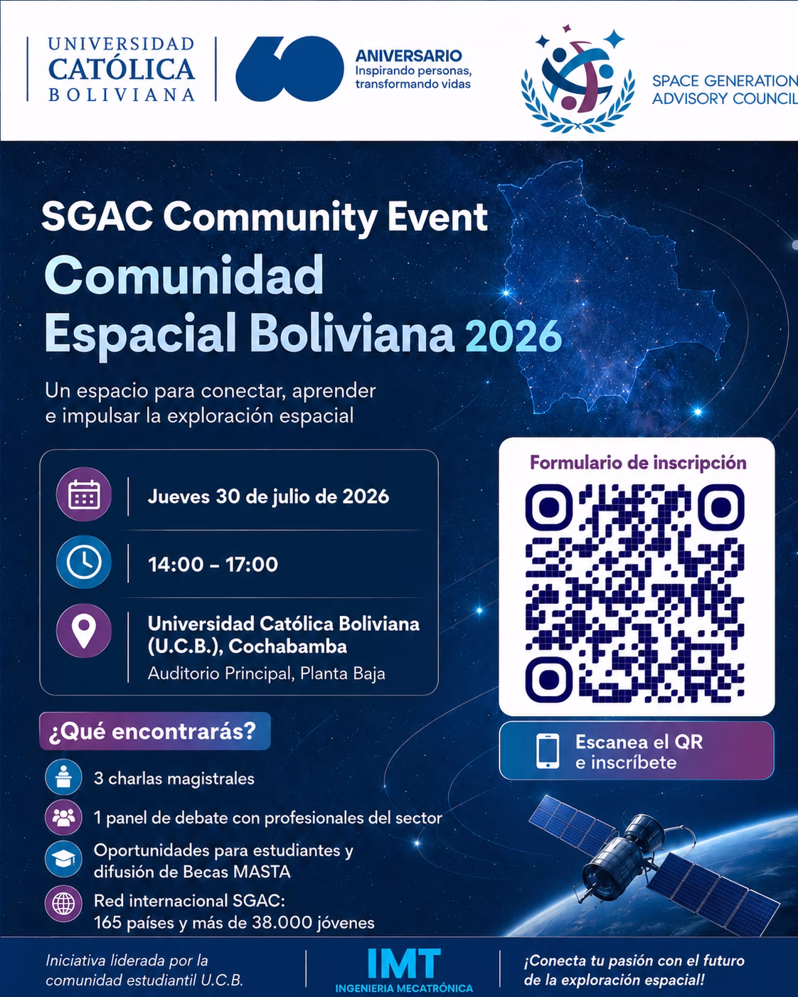 🚀 SGAC Community Event: Comunidad Espacial Boliviana 2026 9 comunidad espacial boliviana ucb